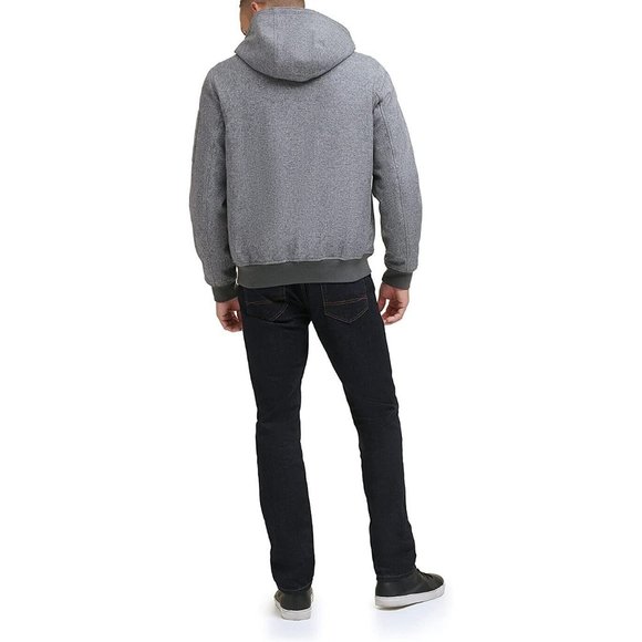 TOMMY HILFIGER Men's Water / Wind Resistant Bomber Coat SIZE SMALL Gray NWT - Picture 2 of 7